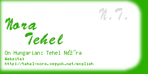 nora tehel business card